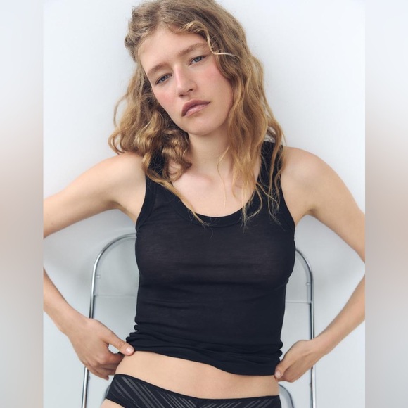 Zara Tops - COTTON TANK TOP zara sz Small